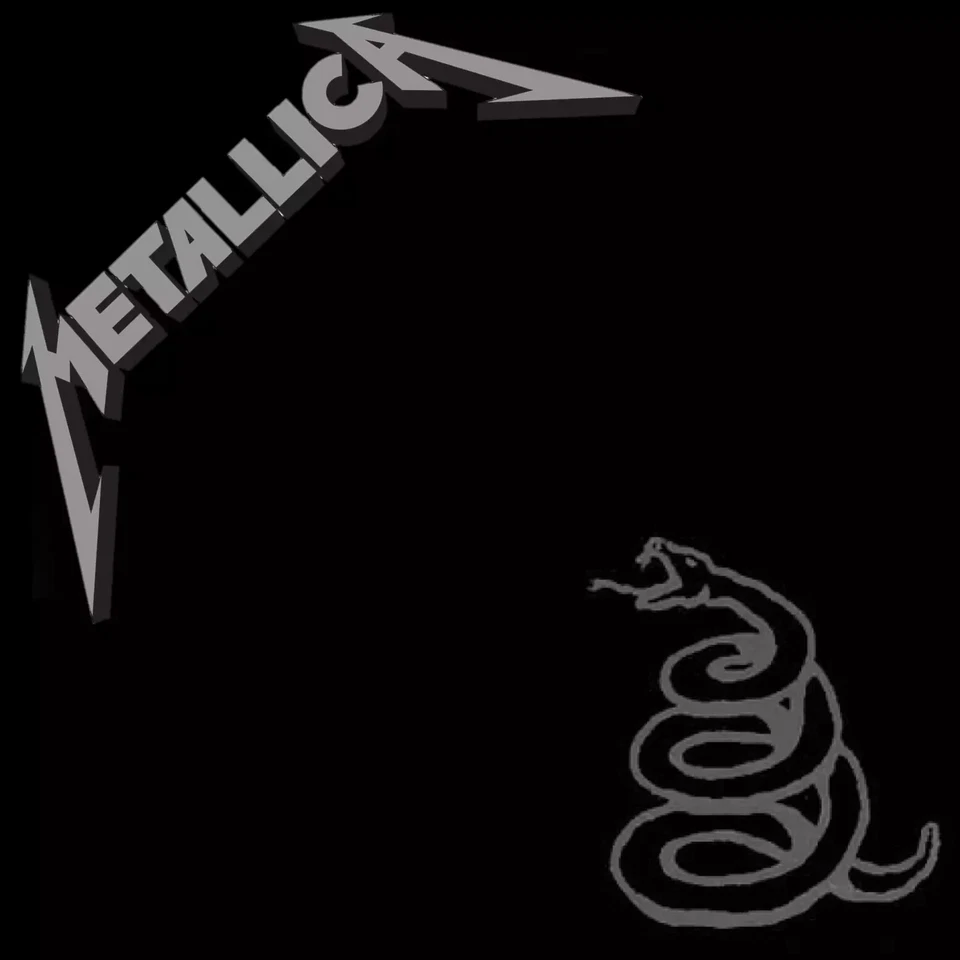 Metallica Black Album Music Album Cover Poster Print 12 x 12