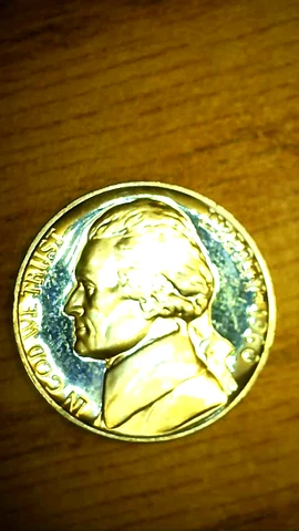 1960 P Jefferson Nickel Proof Cover