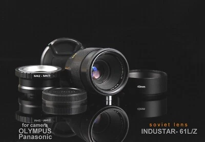 INDUSTAR - 61 L/Z MC Soviet lens  (2,8 / 50) Copy Tessar Mount M42 - M4/3 MACRO - Image 1 of 4