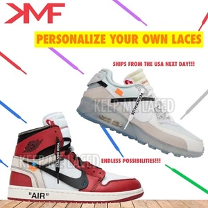 KMF BRAND Personalized Shoelaces Customize Laces Made For You Special Order - Picture 1 of 8