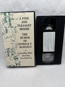 A Fine and Pleasant Misery The Humor of Patrick F McManus Video VHS Tested - Picture 1 of 6