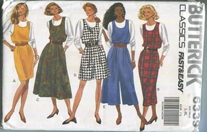 BUTTERICK EASY PATTERN 6339 MISSES' TOP, JERSEY Y MONO TALLA 16-22 SIN CORTAR - Imagen 1 de 4
