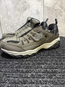 Skechers Para Hombre Afterburn Fit Ridgeburn Manos Libres Slip en Marrón, Ajuste X Ancho 9.5 - Imagen 1 de 9