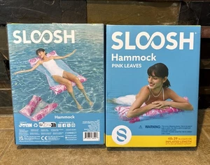 Pool Schwimmer 2er Pack Rosa Erwachsene 4 in 1 Mehrzweck Wasserhängematte SCHNELLER VERSAND - Bild 1 von 8