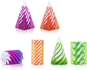 6PCS Spiral Cone Fidget Toys, 3D Printed Spiral Cone Fidget Toy, Impossible Pyra - Picture 1 of 12