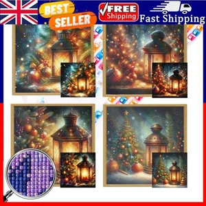 5D DIY Full Square Drill Partial AB Drill Diamond Painting Xmas Tree Lights Kit - Picture 1 of 10