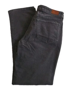 Lands' End Corduroy Women's Mid Rise Straight Gray Pants Size 8 - Picture 1 of 7