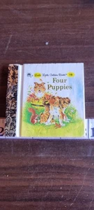 NEW MINI MINIATURE #19 FOUR PUPPIES LITTLE LITTLE GOLDEN BOOK - Picture 1 of 6