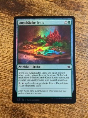 Magic The Gathering Bloomburrow Angehäufte Ernte C BLB0175 Deutsch NM Foil - Bild 1 von 4