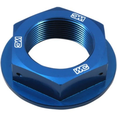 1994-2025 Yamaha Blue Aluminum Steering Stem Nut Made in the USA - Image 1 of 2