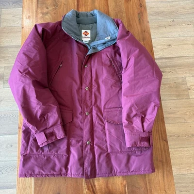 Parka Columbia Sportswear Vintage Para Hombre Granate Gortex Talla XL Foto 1 de 4