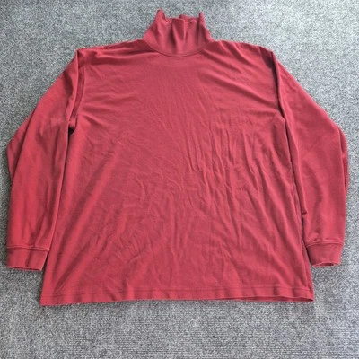 LL Bean Sudadera Cuello Alto Para Hombre Talla XL Rojo Pullover Algodón Foto 1 de 4