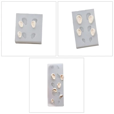 DIY Fondant Molds Adorable Ear Shapes Decoration Making Versatile Silicone Mold - Image 1 of 4