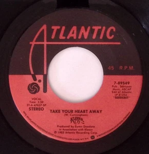 KLEEER CALL MY NAME/TAKE YOUR HEART AWAY ATLANTIC RECORDS VINYL 45 68-92 - Picture 1 of 3