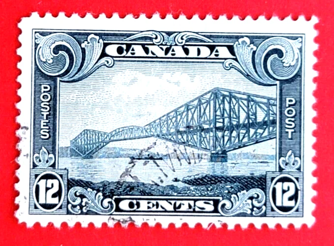 Канадская марка 156 «Квебекский мост» б/у - Изображение 1 из 1