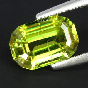 Impresionante piedra preciosa de titaniota esfena natural de 2,45 quilates 9,4 x 6,4 x 4,4 mm de corte de precisión - Imagen 1 de 5