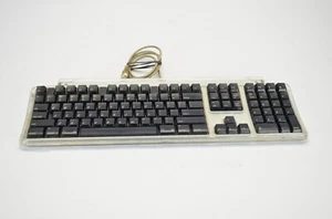 Vintage Apple M7803 Pro USB Wired Keyboard Clear Black - Picture 1 of 10