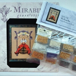 The Queen Bee Cross Stitch Chart and Embellishment Pack MD171 Mirabilia - Picture 1 of 14