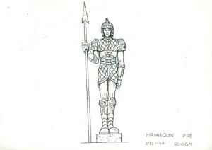 Mummies Alive! Original Production Hand Drawn MANNEQUIN Concept Art / DiC 1997 - Bild 1 von 4