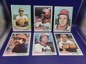 1978 Topps Baseball Houston Astros ~6~ Cards Near Mint Condition - Picture 1 of 6
