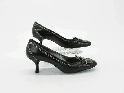 Cole Haan Women Heel Shoe Esme Size 6.5B Black Pump Pre Owned qp - Image 1 of 4