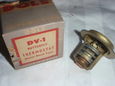 Termostato de latón estilo mariposa 160 grados 1955-1957 Hudson Hornet V8 55 56 57 Foto 1 de 2