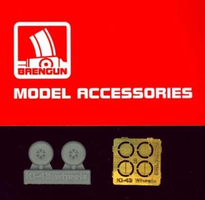 Brengun Models 1/72 NAKAJIMA Ki-43 "OSCAR" WHEELS Resin & Photo Etch Set - Picture 1 of 2