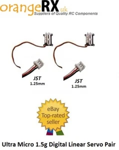 Ultra Micro 1.5g Digital Linear Servos Left Right RC Micro Plane orangeRX - Imagen 1 de 4