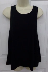 Mossimo Supply Womens Medium Black Tank Racerback Flowing Lightweight Shirt EUC - Picture 1 of 3