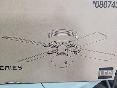 Harbor Breeze Ceiling Fan 42-inch White Finish 0807431 Builder’s Series NEW  - Image 1 of 4