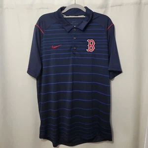 Nike Boston Red Sox Para hombres Polo MLB Dri-Fit Béisbol Poliéster Azul Talla L - Imagen 1 de 9