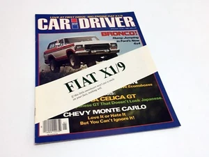 Fiat X1/9 1978 coche y conductor folleto reimpreso de enero - Imagen 1 de 1
