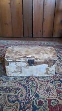 Antique Early Handmade Primitive Wood Dome Top Wallpaper Document Box 9.25"