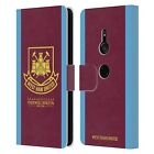 West Ham United Fc Retro Crest Leather Book Wallet Case Cover For Sony Phones 1
