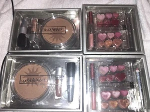4 New Maxwell Gifts 2 Powder Compacts makeup kits lip gloss missing 1 lip pemcil - Foto 1 di 5