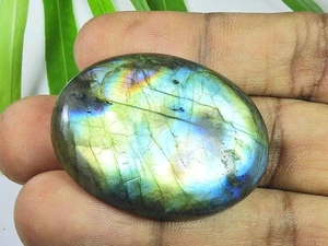 30X45MM Multi Fuego Labradorita Ovalado Cabujón Piedra Preciosa Natural Suelta 85Cts. E435 - Imagen 1 de 9
