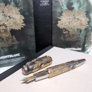 PENNA STILOGRAFICA MONTBLANC OMAGGIO AI FRATELLI GRIMM SCRITTORI EDIZIONE LIMITATA NUOVA JPN - Foto 1 di 12