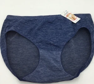 Ropa interior Jockey suave y brillante sin costuras jaspeada corte alto, azul marino brezo, 9/XXL - Imagen 1 de 2