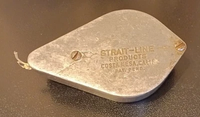 VTG 1950s Strait-Line Products Chalk Line Reel Costa Mesa, CA Patent Pending USA - Image 1 of 4