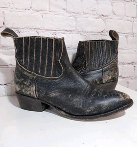 Matisse Mustang Damengröße 8 braun Leder Moto Western Chelsea Stiefel abgenutzt - Bild 1 von 14