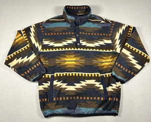 Cinch Western Aztec Print Snap-Front Fleece Pullover Sweater Mens MEDIUM READ - Picture 1 of 8