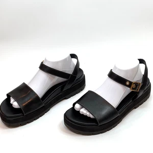 Sandalias de Plataforma Vionic Jamie 10 Cuero Negro Retro Años 90 Y2K Bruja Hada Grunge - Imagen 1 de 9