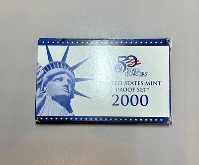 ~ Juego de prueba 2000-S como nuevo - Inc. State Quarters & Sacagawea $1 OGP DCAM - sin certificado de autenticidad ~ Foto 1 de 4