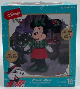 Decorazione natalizia gonfiabile gonfiabile Gemmy Disney Minnie Mouse 3,5 piedi illuminata - Foto 1 di 2
