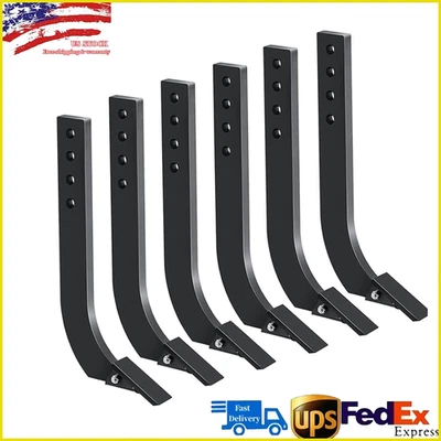 Caixa de 18 pol. haste de lâmina haste escarificadora dentes 4 furos caixa haste raspadora 1/5/6 peças - Imagem 1 de 4