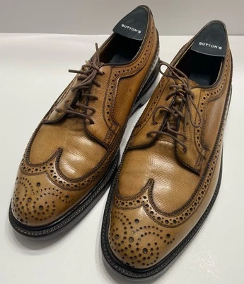 Florsheim Imperial 93631 8.5 B Cosecha Dorada Ala Larga Kenmoor De Colección 1965 RARO Foto 1 de 4