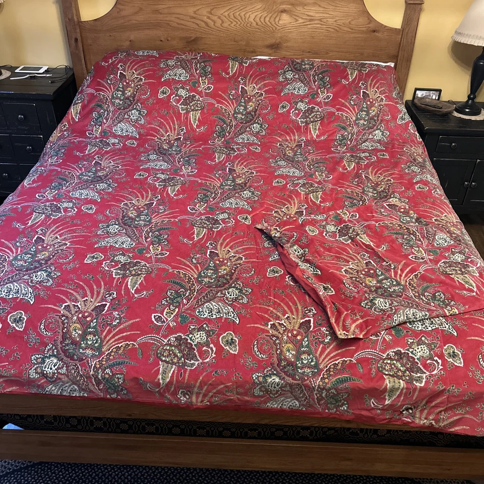 Pottery Barn Adela Velvet Print Patterned King/Cal King Duvet - Image 1 of 4