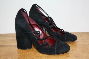 $750 NEW Marc Jacobs Carrie Ghillie Suede Pumps Size, EU 40, UK 7, US 9.5 - Picture 1 of 11