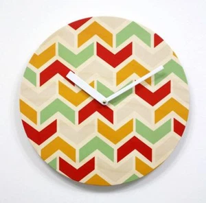 Pattern Modern Wooden Wall Clock Silent Clock Home Decor Art Interior Gift NE02 - Picture 1 of 2
