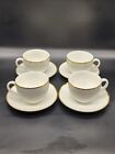 Maxwell & Williams White Gold Cup And Saucer Set Of 4 Porcelain Gold Rim